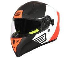 Шлем интеграл ORIGINE STRADA Layer (оранжевый/белый/черный матовый)
