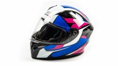 Шлем GTX 578 #3 Black/Pink/Blue/White (интеграл)