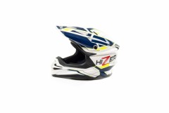 Шлем кроссовый HIZER J6803 White/Blue #7