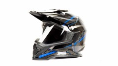 Шлем мотард HIZER B6197-1#6 Black/Blue