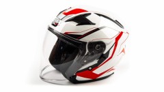 Шлем открытый GTX 278 #3 WHITE/RED BLACK