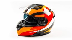Шлем модуляр GTX 550 #2 BLACK/WHITE ORANGE RED