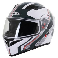 Шлем модуляр ATAKI JK902 Shape белый/серый глянцевый