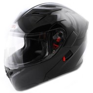 Шлем ATAKI JK902 Solid черный глянцевый (модуляр)