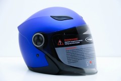 Шлем мотоциклетный Yema YM-619 Синий матовый Тон. визор