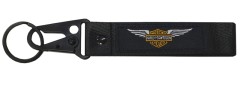 Брелок с карабином Harley-Davidson BTL 009-01 черный