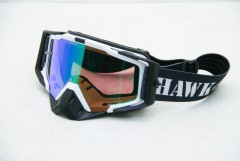 Мото очки Hawk Moto МХ101 зеркальные (зеленый)