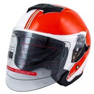 Шлем Ataki JK526 Fusion красный (открытый со стеклом)