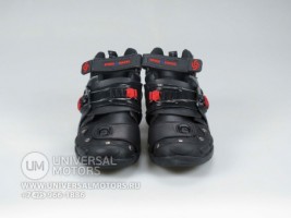 Ботинки мото облегченные, не высокие, черные, р-р 42-45 (A09002)