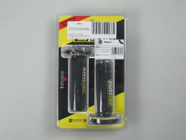 Ручки руля резиновые питбайк (пара) черные/желтые PRO-TAPER