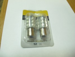 Лампа светодиодная (18 диодов) LED цоколь 1156 ВА15S FLUX 12V.1-конт с цоколь, белая