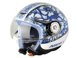 Шлем NITRO X549-AV Hawaii белый/голубой глянцевый