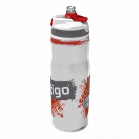 Бутыль для воды Contigo Devon Insulated с носиком легкосжимаемая бело-красная 650мл.