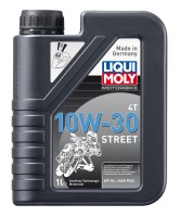 Моторное масло (синтетическое) для мотоциклов STREET 4T 10W-30 (1л) LIQUI MOLY