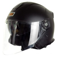 Шлем (открый со стеклом)Origine Palio Solid черный матовый