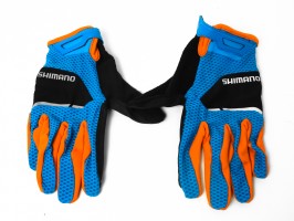 Перчатки Shimano Explorer, длин.пал. син/черн