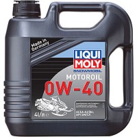 Синтетическое моторное масло для снегоходов Liqui Moly Snowmobil Motoroil 0W-40 (4л)