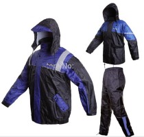 Дождевик мото TANKED TRC20 (штаны+куртка), в мешочке, материал 190T POLY TAFFETA, синий