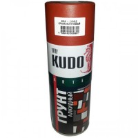 Краска-спрей ГРУНТ алкидная универсальная KUDO (2002) красно-коричневый