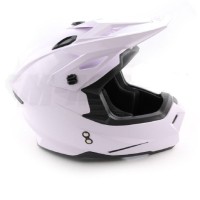 Шлем (кроссовый) Ataki MX801 Solid белый глянцевый