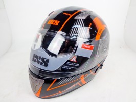 Шлем IXS интеграл HX 1000 THON чёрно-оранжево-серебристый