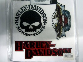 Комплект наклеек "Харлей №2" DSN 004 виниловая (комплект 4 шт), размер 18*18см