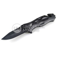 Нож складной 1, одно лезвие 11 см. выкидной механизм с упором,2е лезвие для лески,эрго ручка