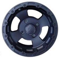 Колесо алюминиевое Vision Wheels 8.00X14 H2 4/86/110 ET-9 BLACK 161-148110B4