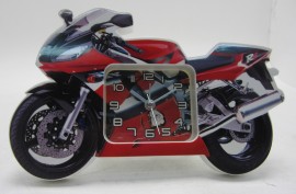 Часы в форме мотоцикла DELTABOX (красный)