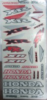Комплект наклеек "Хонда XР белая" DS 010 виниловая (комплект 32 шт)