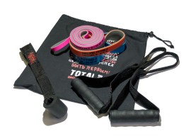 Набор Original FitTools из трех двуцветных эспандеров с аксессуарами в сумке