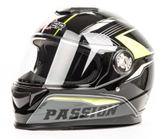 Шлем мото HIZER B565 #3 black/yellow