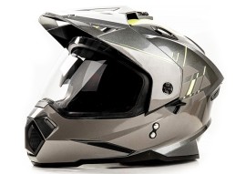 Шлем мото HIZER J6802 #1 gray/lemon
