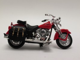 Модель мотоцикла Красный с черным Harley Davidson Super Power, Cool design 1:12