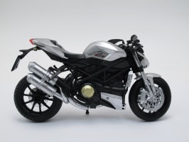 Модель мотоцикла Ducati серебирстый с черным, Giant 1/12