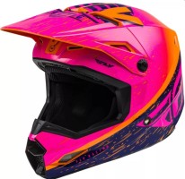 Шлем детский (кроссовый)FLY RACING KINETIC K120 ECE оранжевый/розовый/черный
