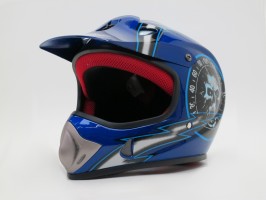 Шлем детский кроссовый интеграл FALCON XZС03 (Синий)