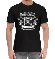 Мужская хлопковая футболка Custom motorcycles classics