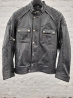 Куртка мужская кожаная FianRo Black FSH-001
