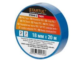 Изолента ПВХ 18мм х 20м STARTUL PROFI ST9046-2 синяя