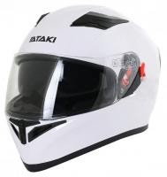 Шлем интеграл ATAKI JK316 Solid белый глянцевый