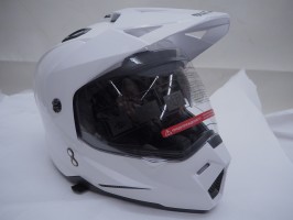 Шлем мотард ATAKI JK802 Solid белый глянец