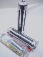 Ручки на руль хромированные с резиновыми вставками и орлом + ножка на лапку переключателя