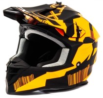 Шлем кроссовый GTX 633 #5 BLACK/FLUO ORANGE