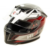Шлем мото интеграл HIZER J5311 #3 gray/white