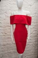 Платье Infantelia красное с разрезами