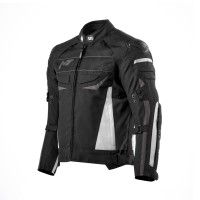 Куртка мужская текстильная MOTEQ CLYDE чёрная/белая