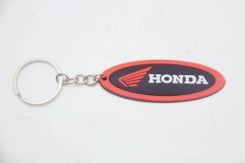 Брелок "Хонда" овальный красный 7,5*2,5 см.