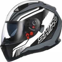 Шлем интеграл SHIRO SH-881sv MOTEGI 2 MATT BLACK WHITE