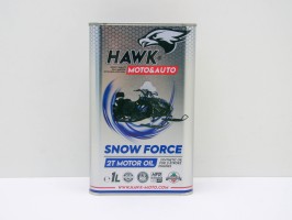 Масло моторное Hawk moto SNOW FORCE 2T - 1л 00-00000281